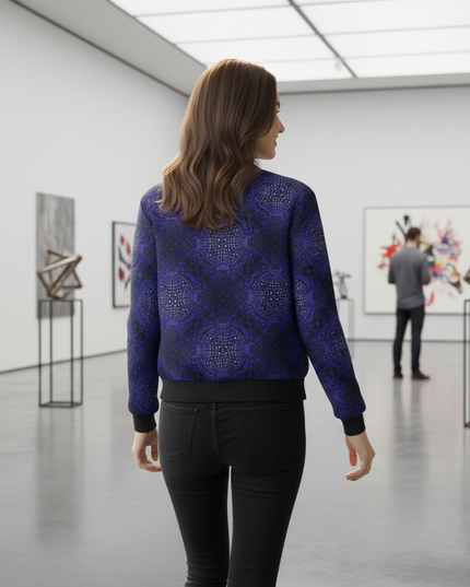 Women's Reversible Silk Bomber Jacket