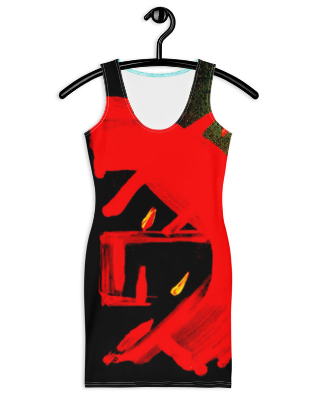 Bodycon women dress Face Mirror