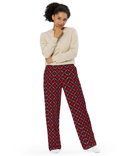 All-over print unisex wide-leg pants