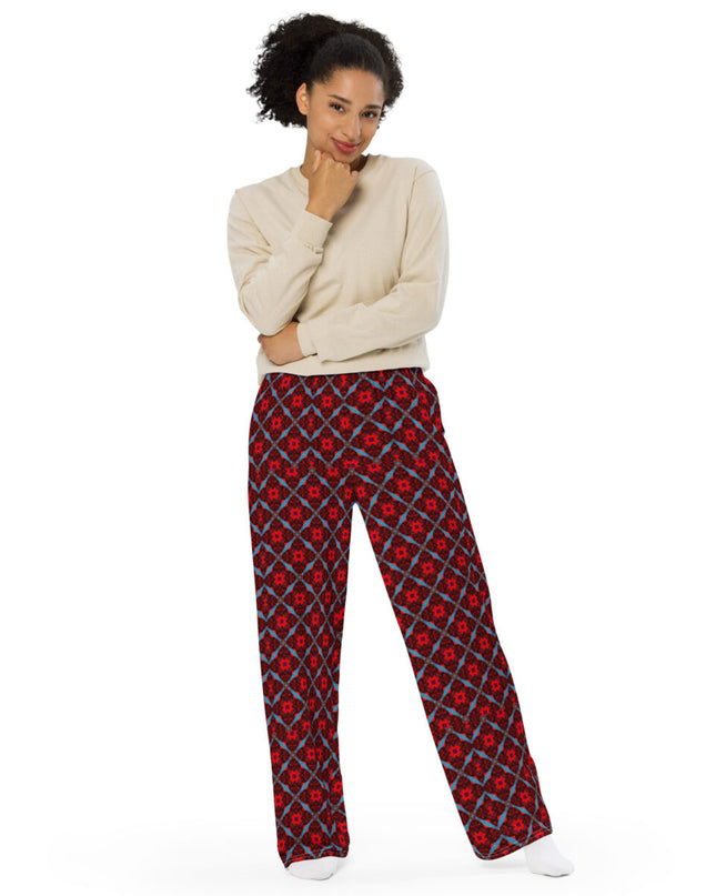 All-over print unisex wide-leg pants