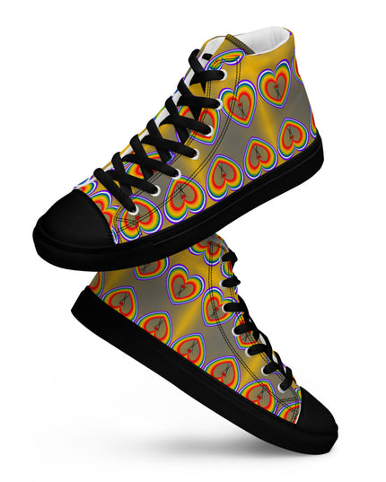 Men’s high top canvas shoes