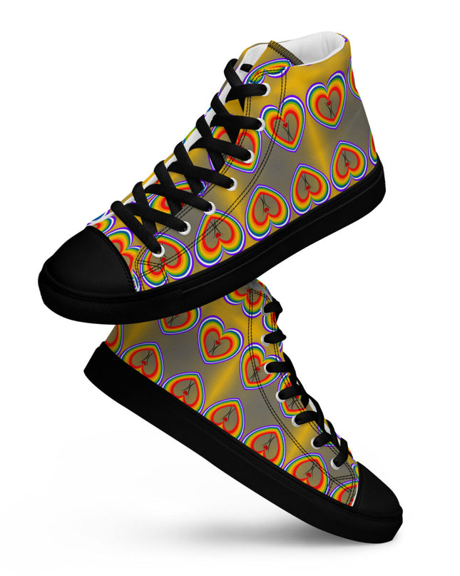Men’s high top canvas shoes