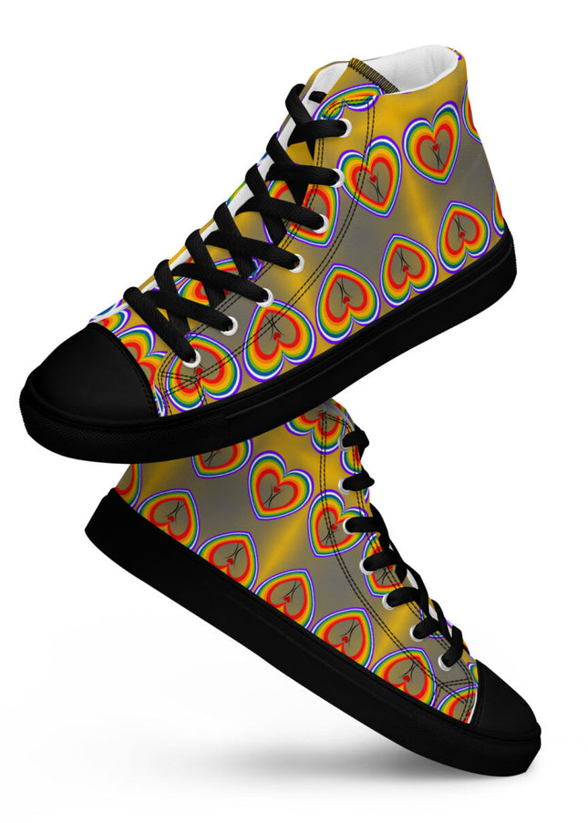 Men’s high top canvas shoes