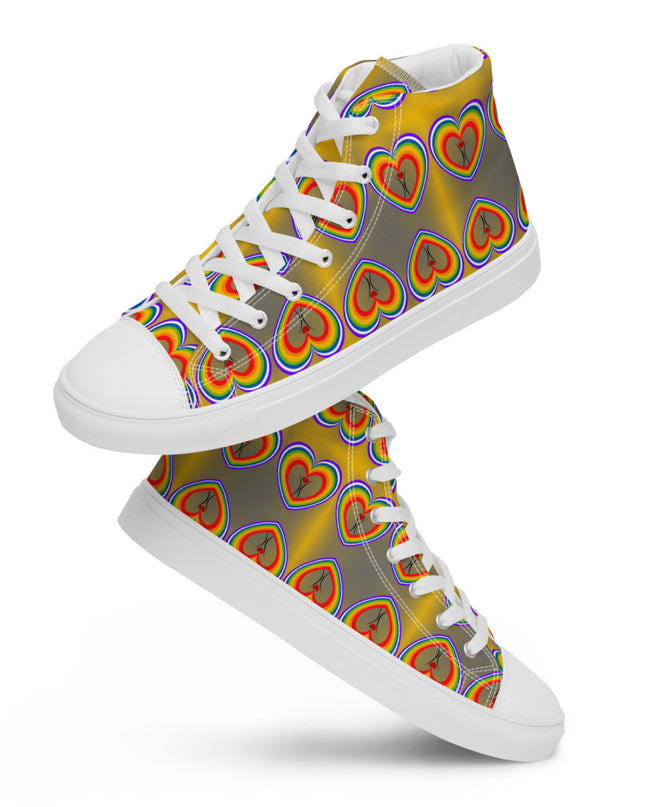 Men’s high top canvas shoes