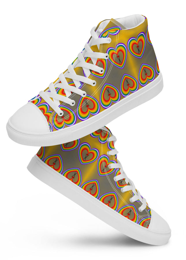 Men’s high top canvas shoes