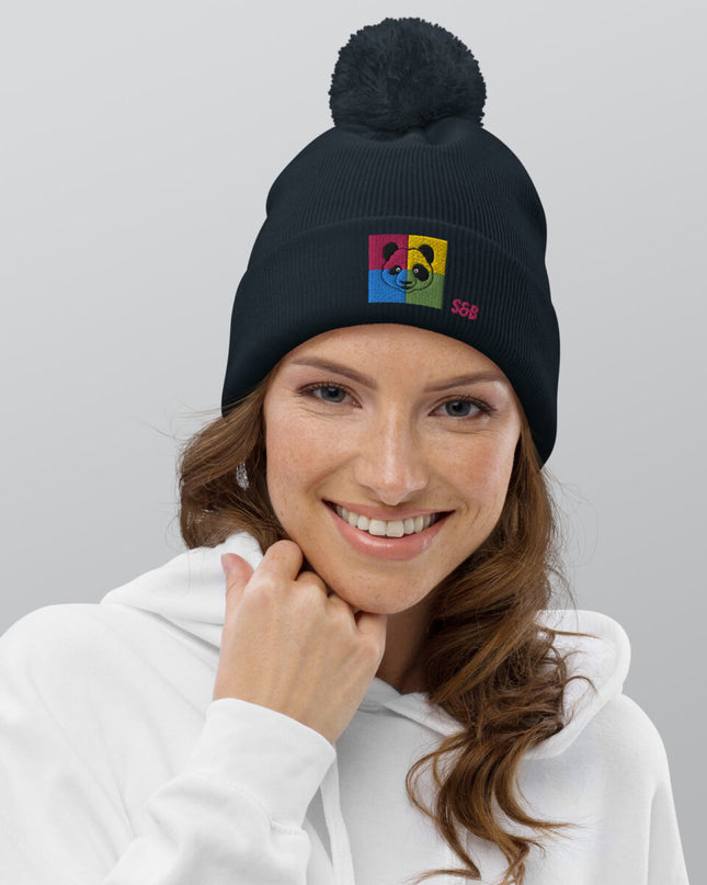 Pom pom beanie